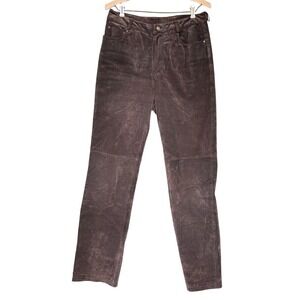 SUEDE Pants Newport News Fully Lined Leather Chocolate Brown Desert RevivalSz 10